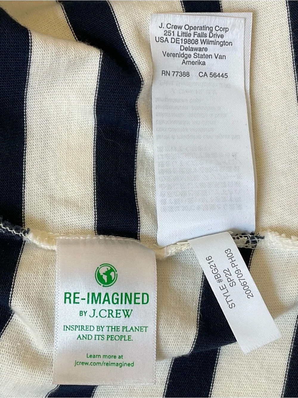J. Crew Striped Scoop Neck Navy & White Short Sleeve Maxi Dress M